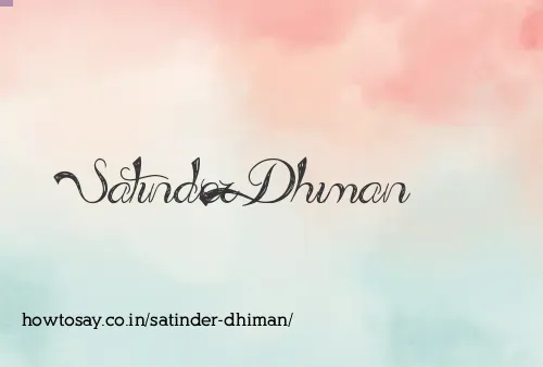 Satinder Dhiman