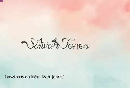 Sativah Jones