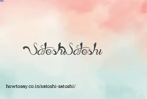 Satoshi Satoshi