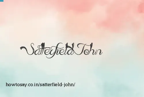 Satterfield John