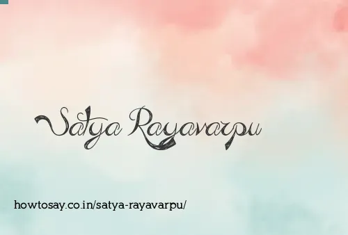 Satya Rayavarpu