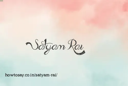 Satyam Rai