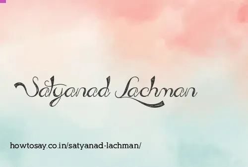 Satyanad Lachman
