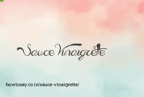 Sauce Vinaigrette