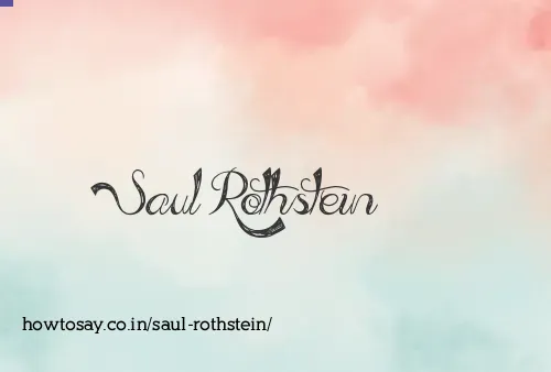 Saul Rothstein