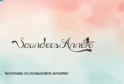 Saunders Annette
