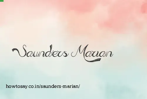 Saunders Marian