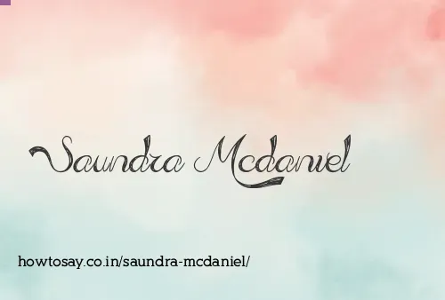 Saundra Mcdaniel