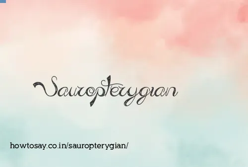 Sauropterygian