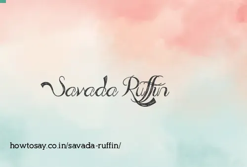 Savada Ruffin