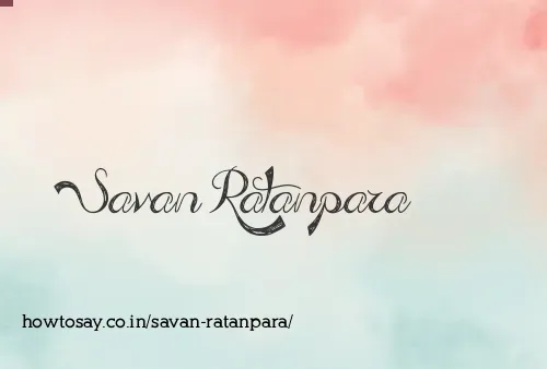 Savan Ratanpara