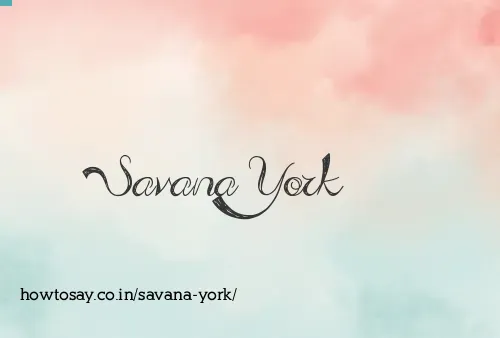 Savana York
