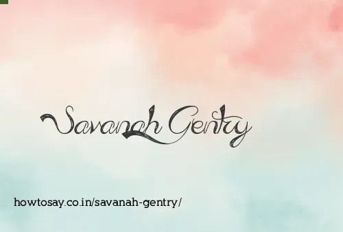 Savanah Gentry
