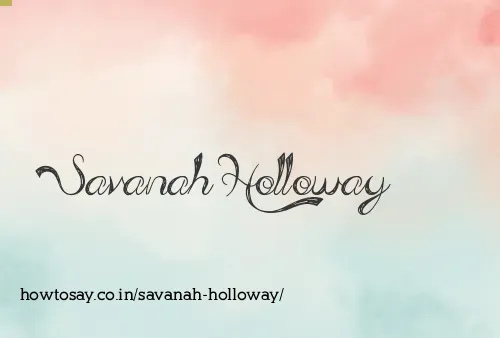 Savanah Holloway
