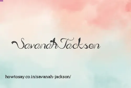 Savanah Jackson