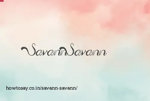 Savann Savann