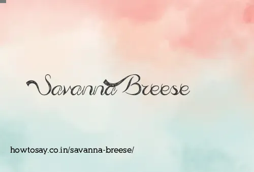 Savanna Breese