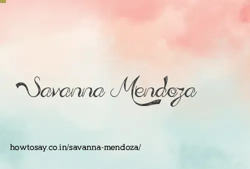Savanna Mendoza