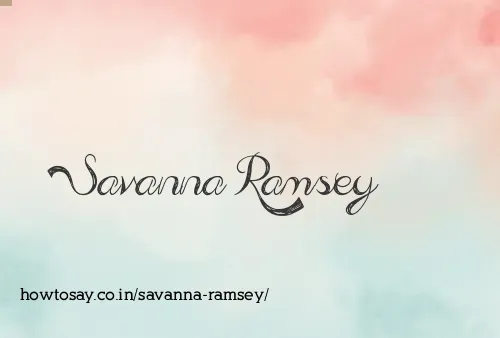 Savanna Ramsey