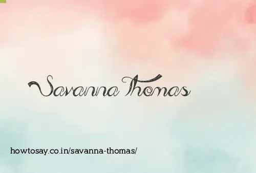 Savanna Thomas