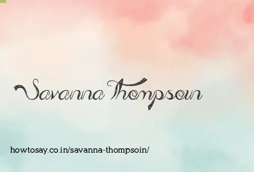 Savanna Thompsoin