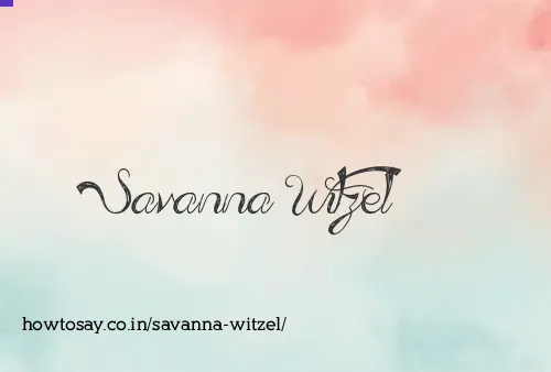 Savanna Witzel