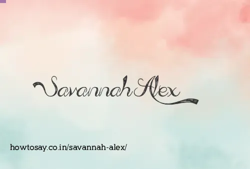 Savannah Alex