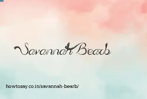 Savannah Bearb