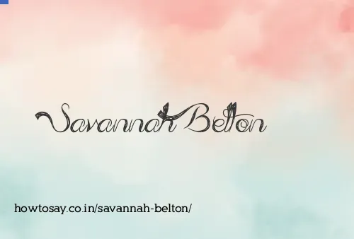 Savannah Belton