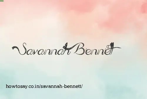 Savannah Bennett