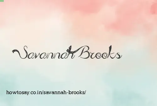 Savannah Brooks