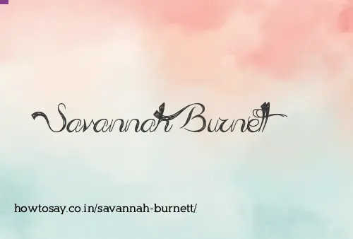 Savannah Burnett