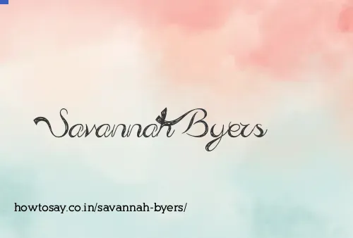 Savannah Byers