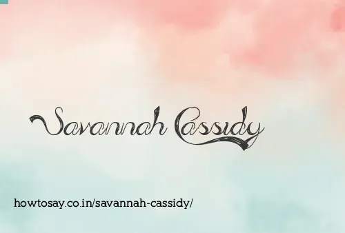Savannah Cassidy