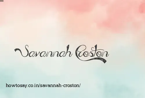 Savannah Croston