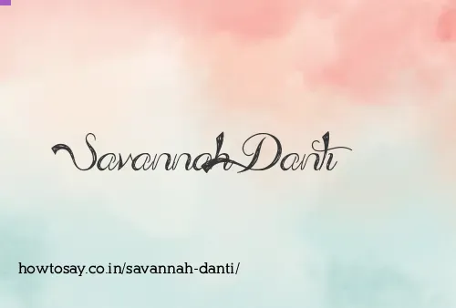 Savannah Danti