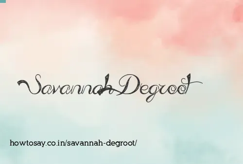 Savannah Degroot