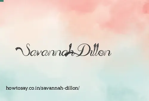 Savannah Dillon