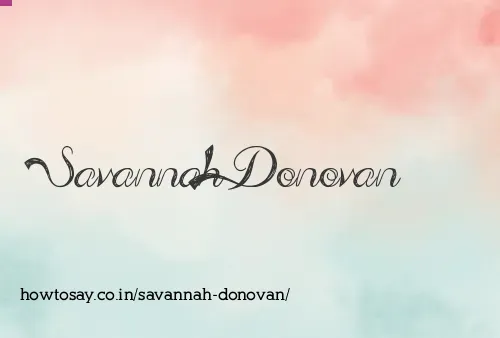 Savannah Donovan