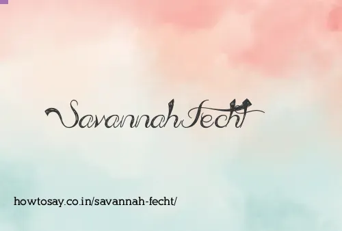 Savannah Fecht