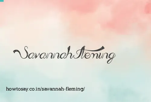 Savannah Fleming