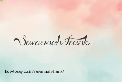 Savannah Frank