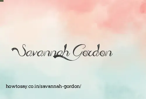 Savannah Gordon