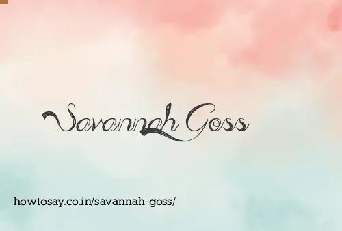 Savannah Goss