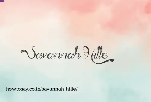 Savannah Hille