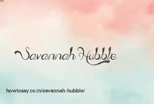 Savannah Hubble