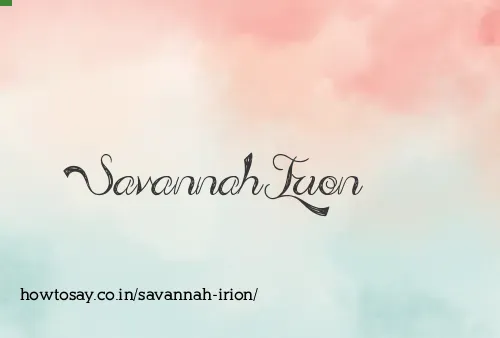 Savannah Irion