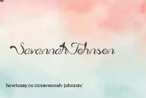 Savannah Johnson