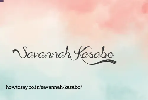 Savannah Kasabo