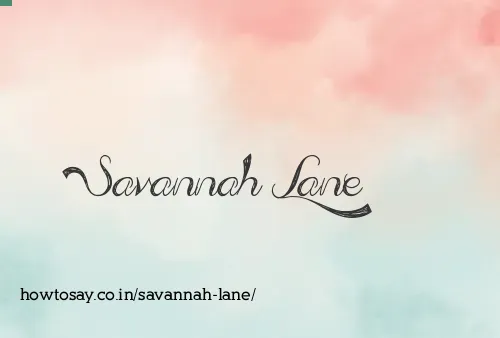 Savannah Lane